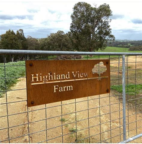 metal rural property signs